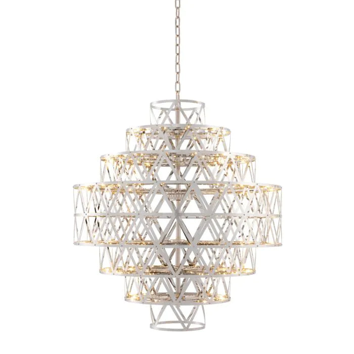 Chandelier Clinton - Nickel | Antique Brass