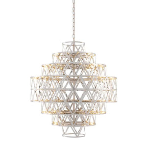 Chandelier Clinton - Nickel | Antique Brass