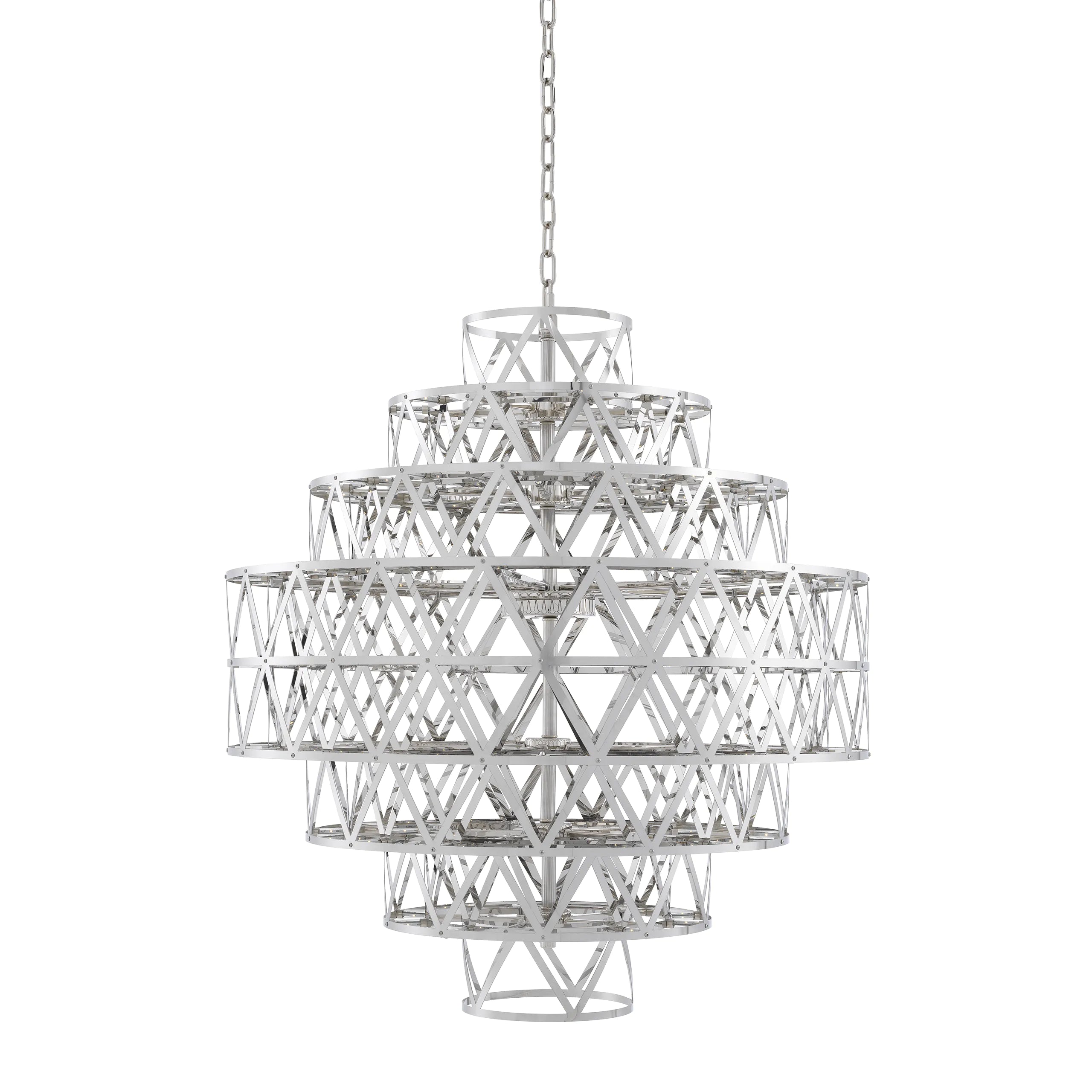 Chandelier Clinton - Nickel | Antique Brass