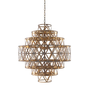 Chandelier Clinton - Nickel | Antique Brass