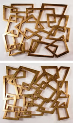 Rectangles in Gold - Set of 2