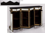 Mirrored 4-Door Cabinet