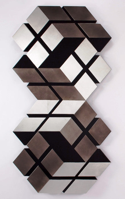 Three-Dimensional in Silver & Black