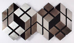 Three-Dimensional in Silver & Black