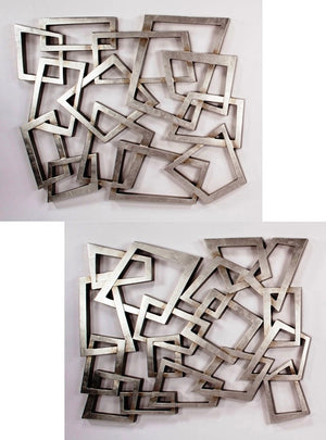 Rectangles in Gold - Set of 2
