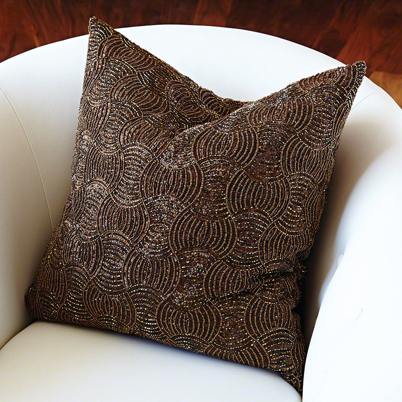 Encrusted Pillow-Copper