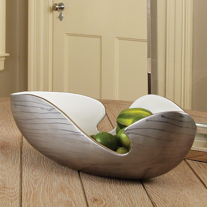 Platinum Stripe Bowl