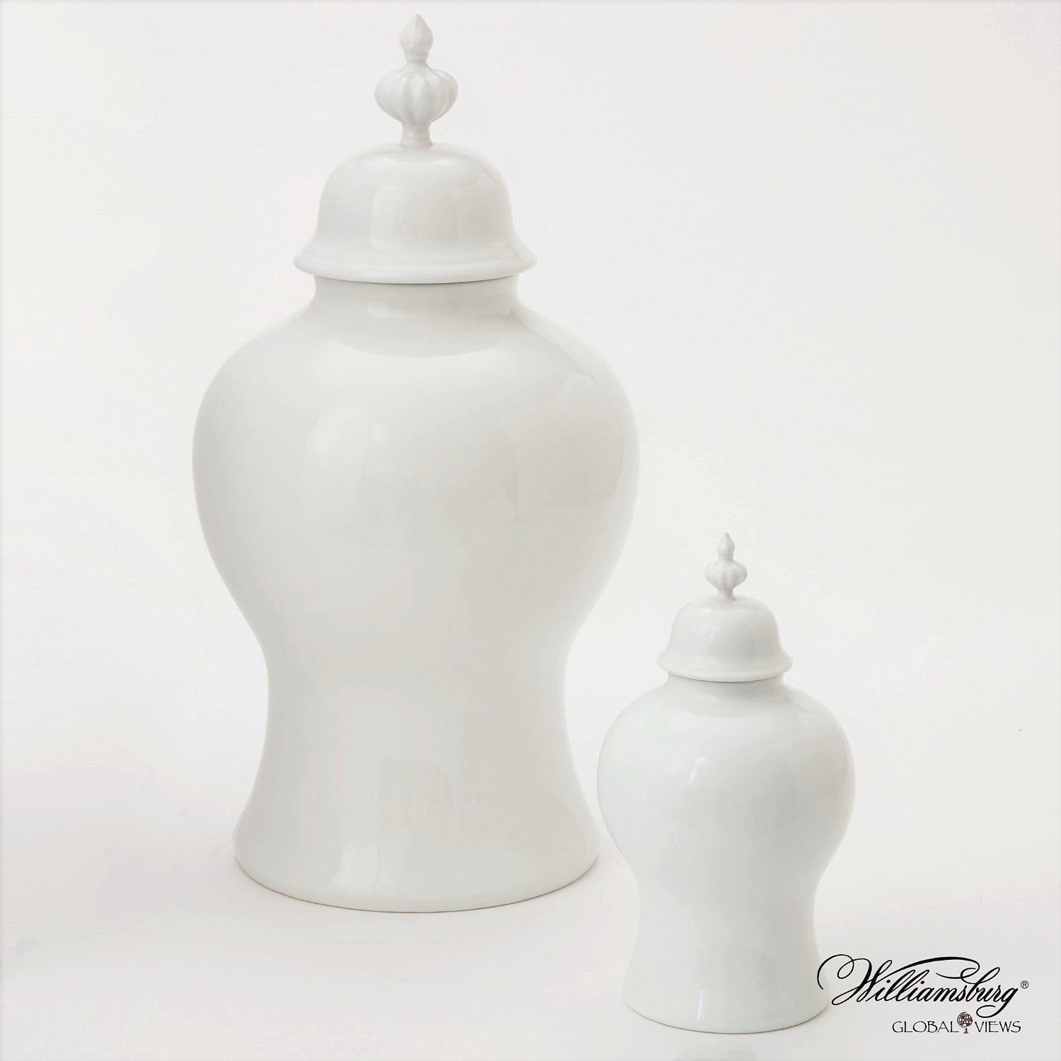Beaufort Ginger Jar - Matte Black & White