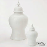 Beaufort Ginger Jar - Matte Black & White