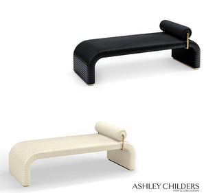 Cade Daybed - Milk or Graphite Leather