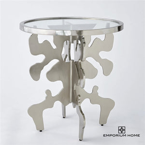 Ink Blot Side Table - Gold | Nickel