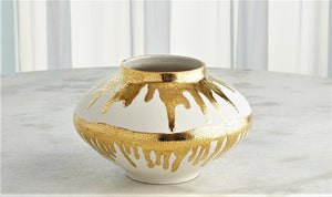 Nuove Vase Collection - Gold Drips