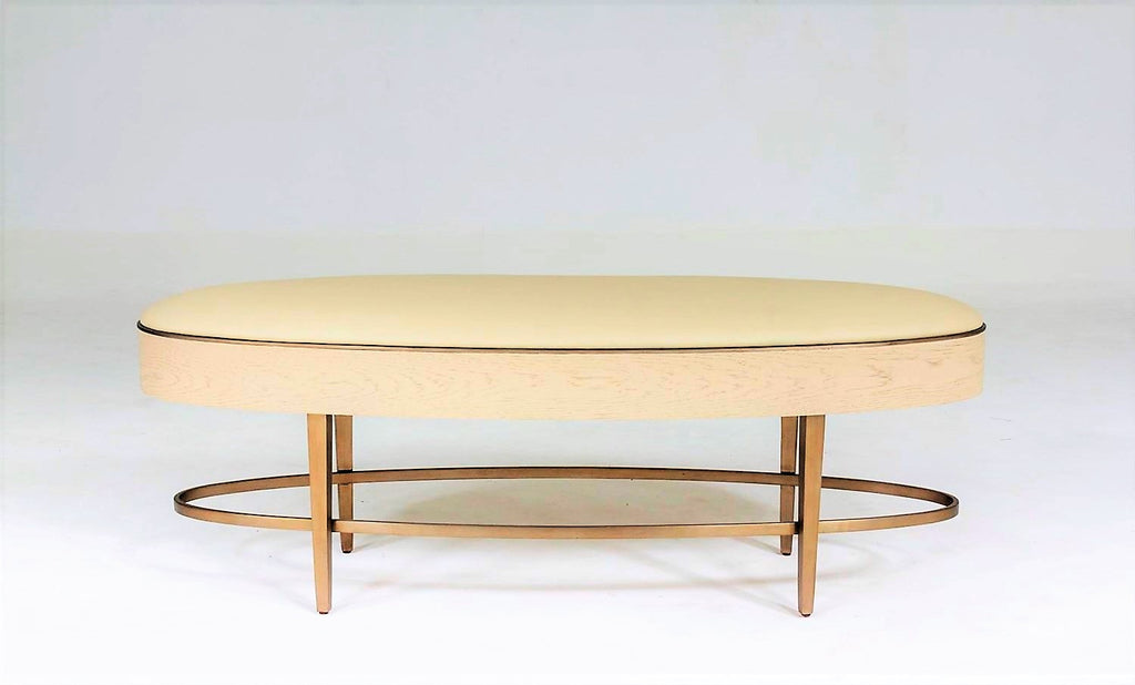 Ellipse Bench - Ivory | Ebony