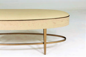 Ellipse Bench - Ivory | Ebony