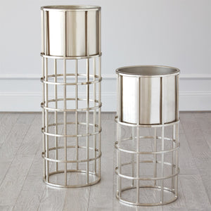 Ringed Planter Collection - Brass | Nickel
