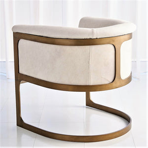 Regan Barrel Chair - Ivory | Grey