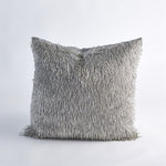 Shimmy Fringe Pillow - Silver