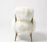 Hailey Chair-Mongolian Lamb-White