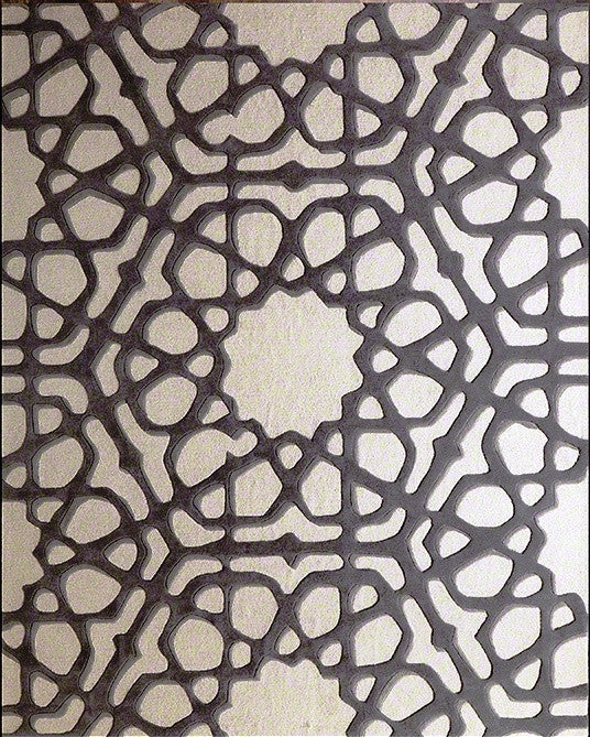 Rose Window Rug - Grey