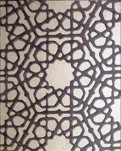 Rose Window Rug - Grey